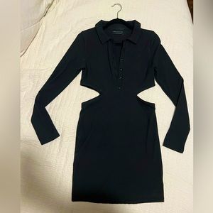 Urban Outfitters black dress with side slits - size medium